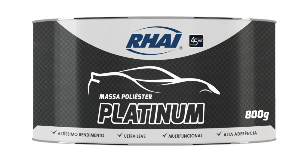 Massa Poliéster Platinum da RHAI | Massa Automotiva