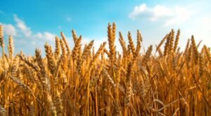 Espiguetas de trigo em um campo de trigo | Dia do Trigo